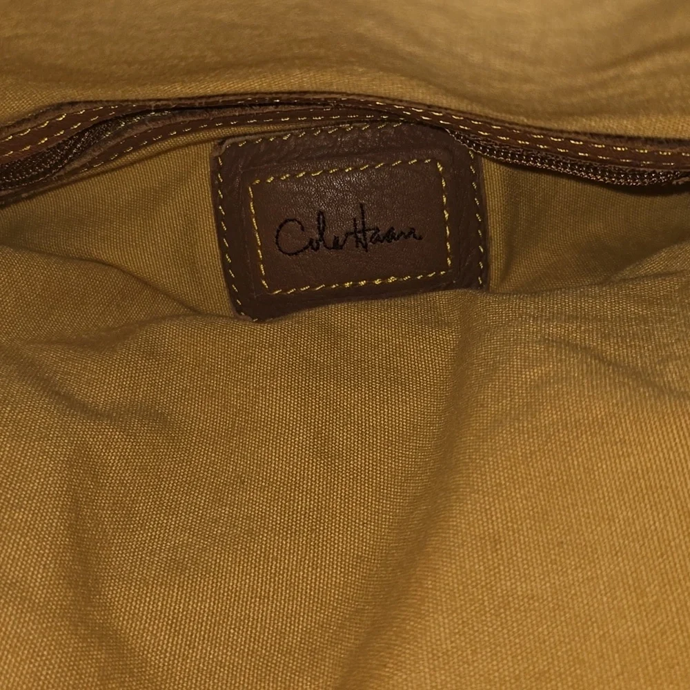 Cole Haan Cony Flap Woven Leather Crossbody Bag